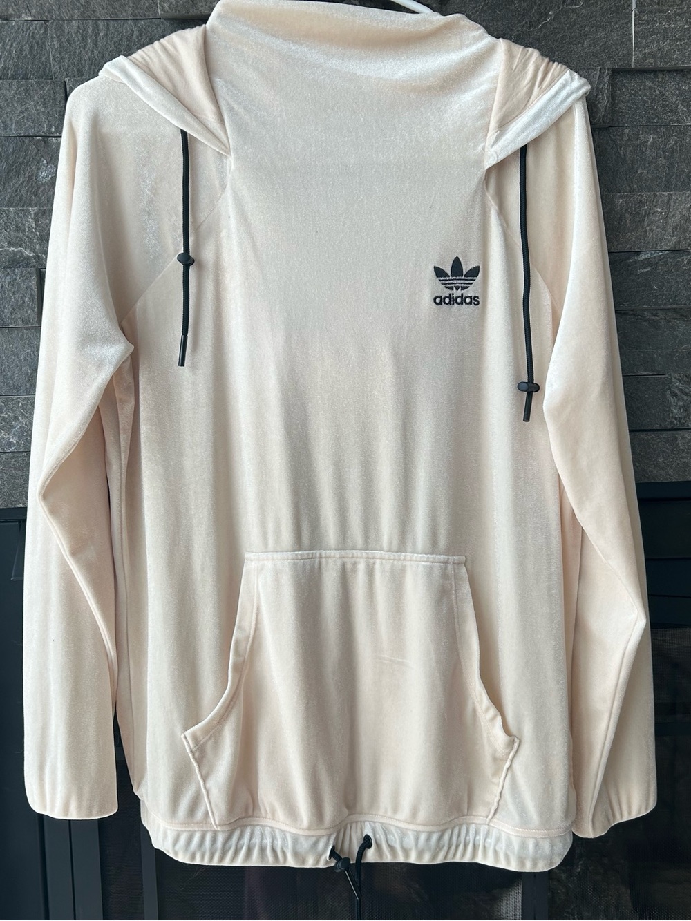 Adidas Originals Velvet High Neck Pullover Hoodie